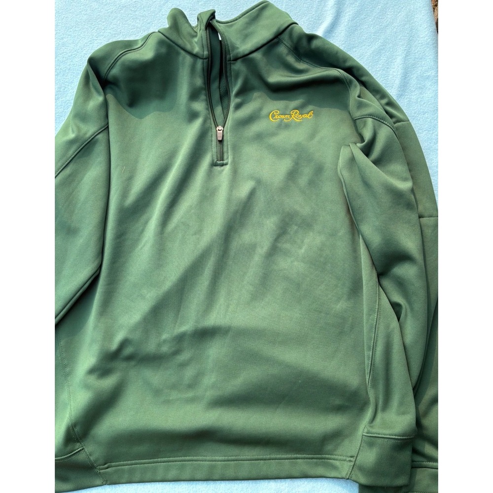 Gorpcore Mens Sport-Tek Crown Royal Quarter Zip Pullover XL‎ Green